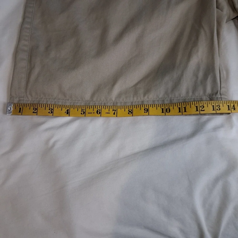 Peter‎ Millar Shorts Mens 44 Khaki Golf Chino Flat Front Casual Walking Preppy